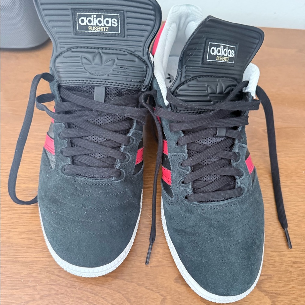 Adidas Black and Red Busenitz Sneakers, UNCUT…New, no box - Picture 3 of 13